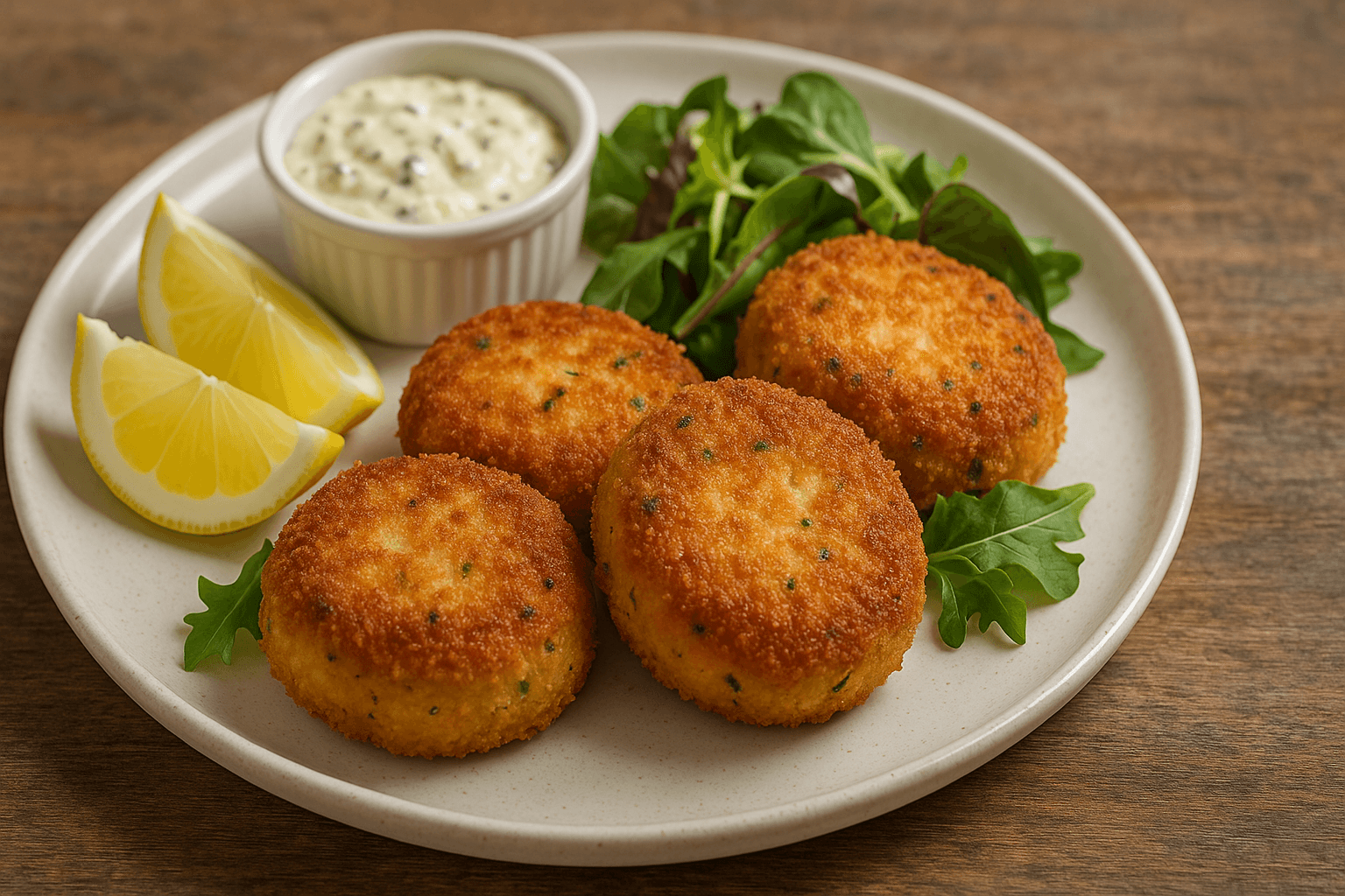 Creamy Herb Fish Cakes with Cheese