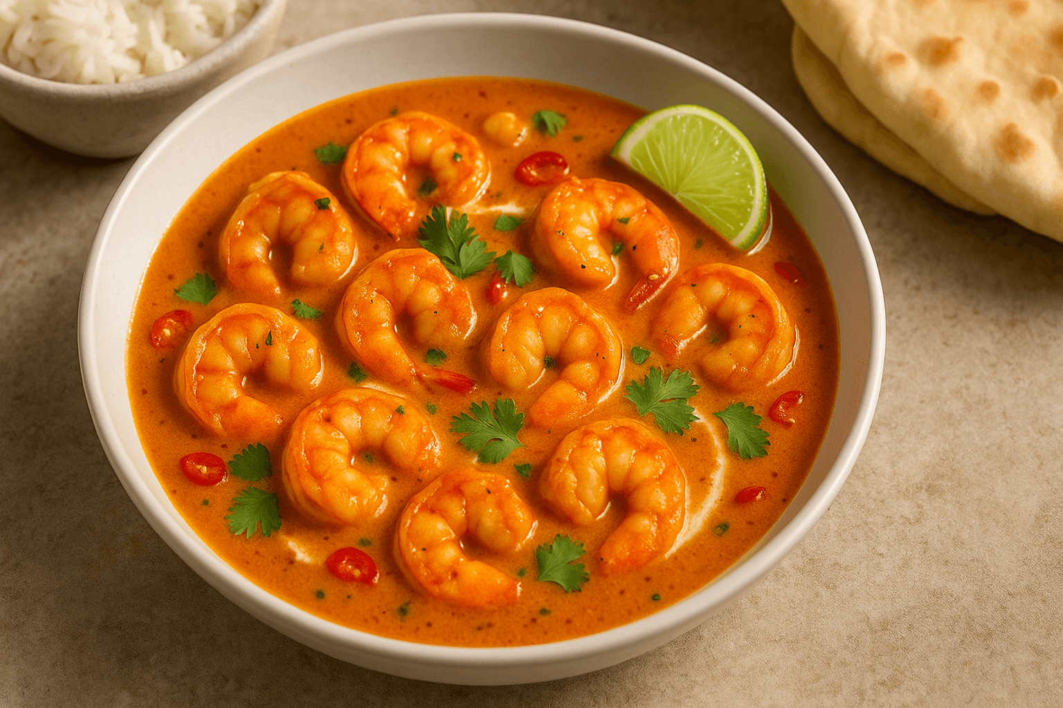 Spicy Coconut Prawn Curry